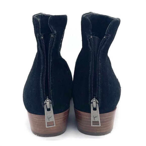 Joie Lucy Black Suede Silver Studded Ankle Booties Women’s Size EU 38.5 | US 8.5 - Picture 12 of 16